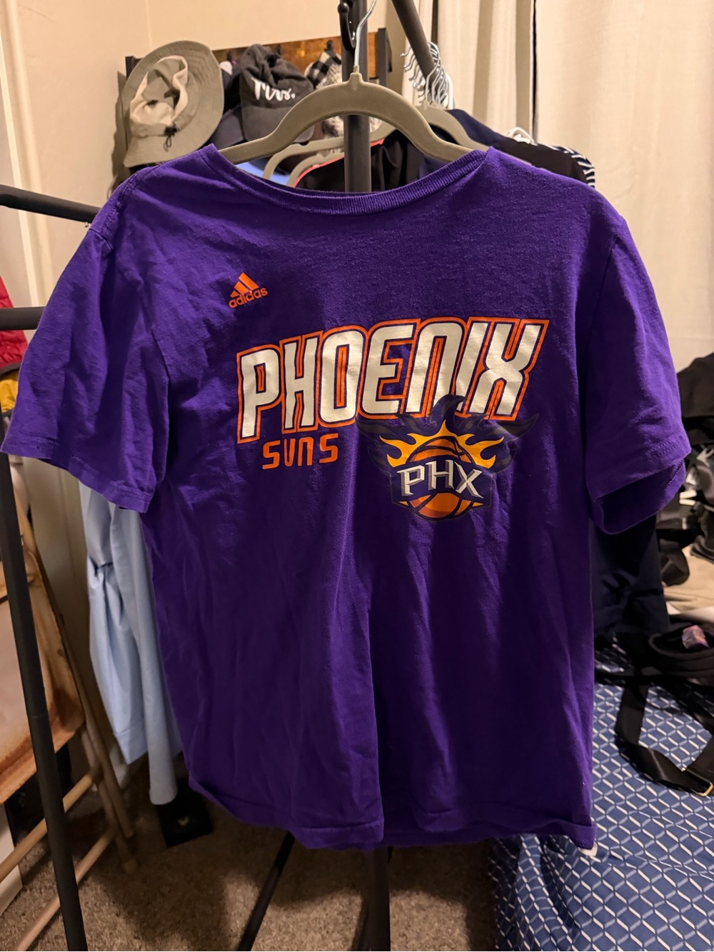 adidas Purple Phoenix Suns PHX Graphic Tee